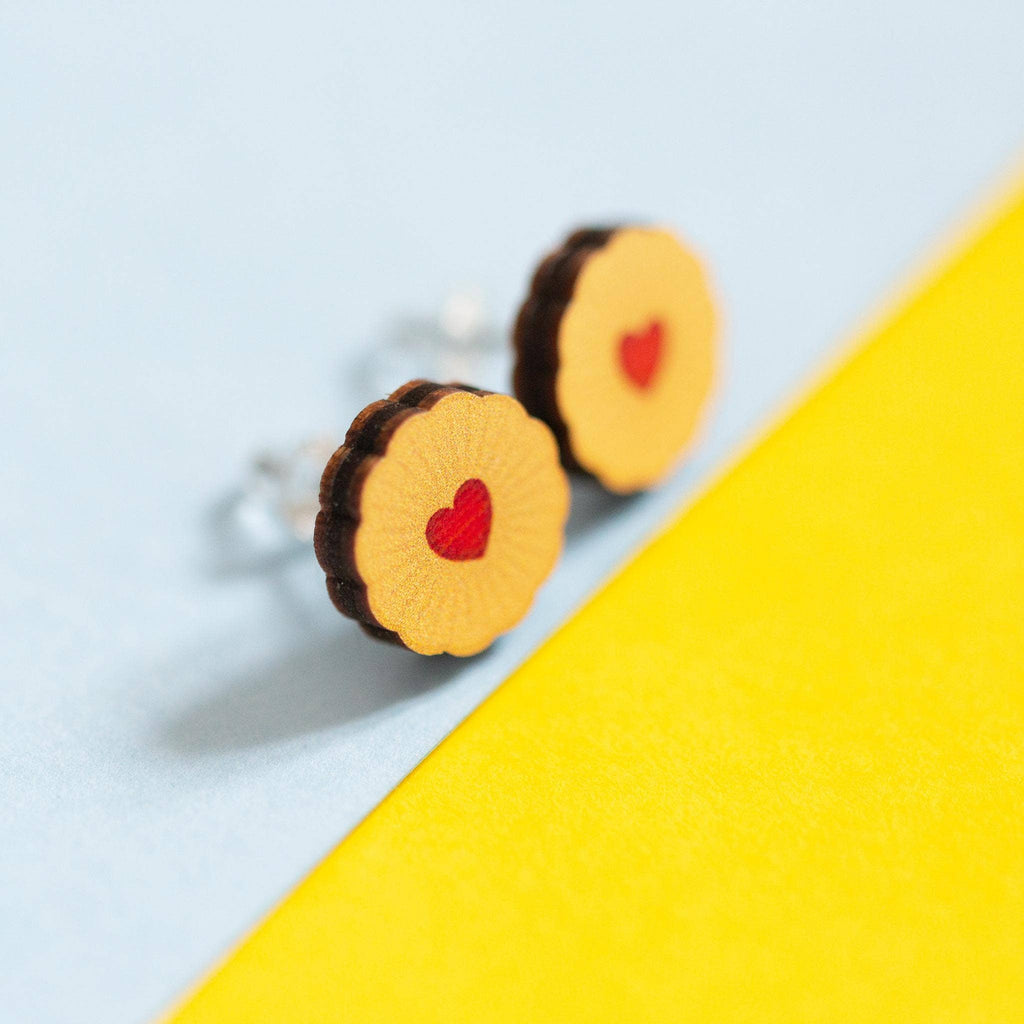 Jammy D’s - eco-friendly wooden stud earringsc