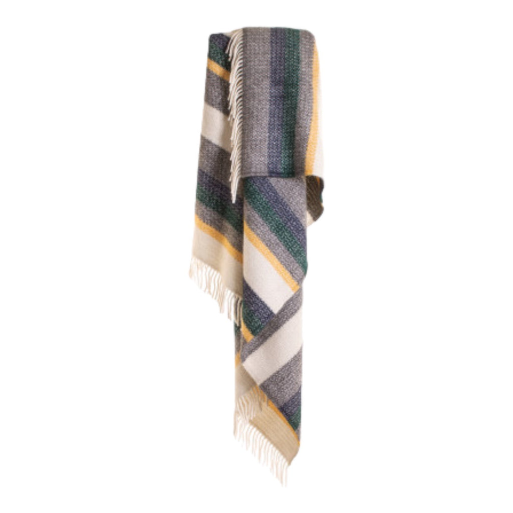 Nightfall Stripe 100% Pure Wool Throw