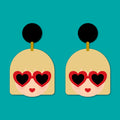 Large Taylor S inspired lightweight laser cut earrings