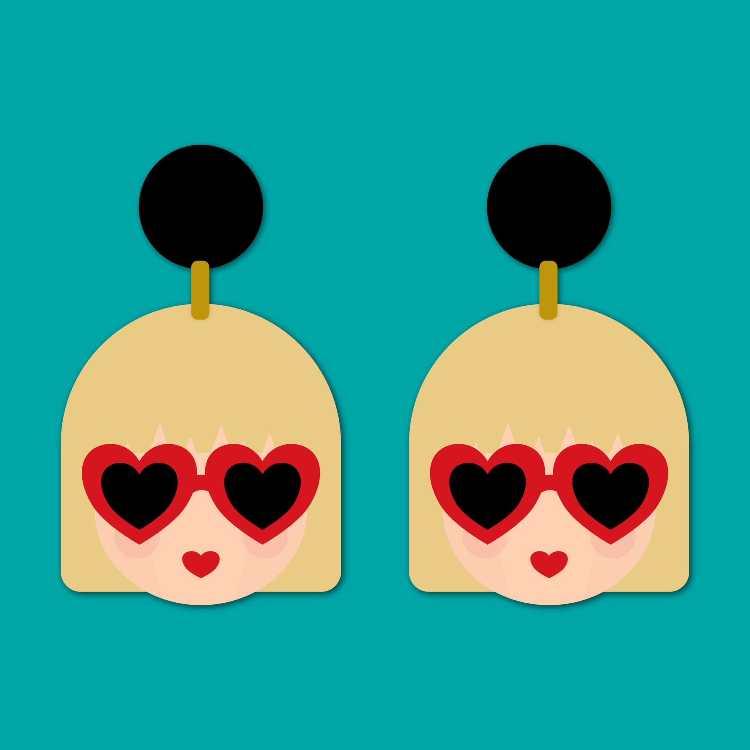 Large Taylor S inspired lightweight laser cut earrings