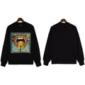 Palm Angle Sweatshirt Palm Angels Color Logo Printing Long Sleeve Crew Neck Sweater Men and Women