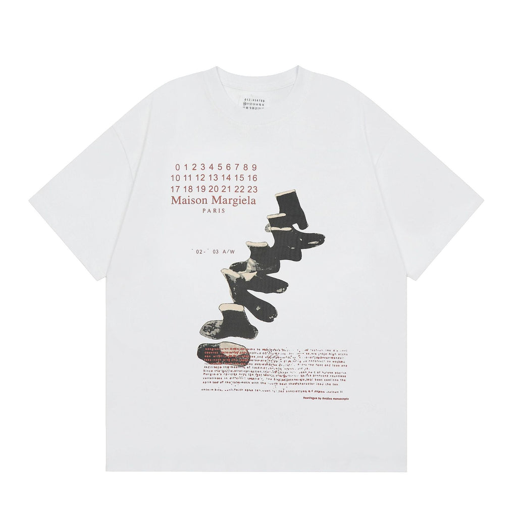 Maison Margiela T-shirt Crew Neck Loose Short Sleeve T-shirt