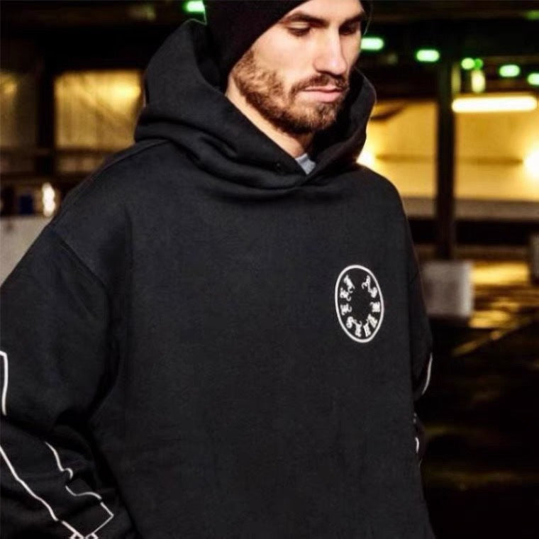 Askyurself Hoodie Loose Sanskrit Printed Hoodie
