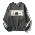 Askyurself Hoodie Autumn and Winter Printed Crew Neck Sweatshirt Fashion Casual
