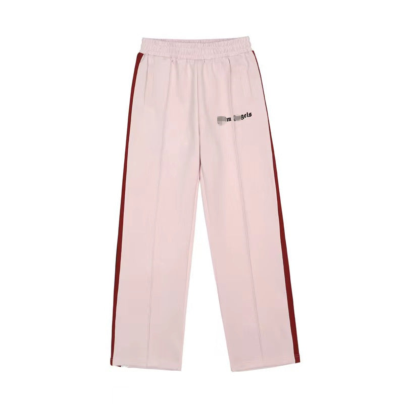 Palm Angle Pants Palm Angels Black and White Striped Casual Trousers Men's and Women's Sports Pants