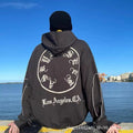Askyurself Hoodie Retro American Casual High Street Loose