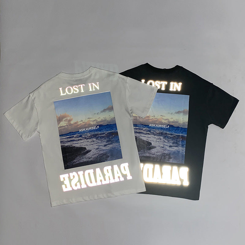 Askyurself T-shirts Short-Sleeved Men's and Women's Water Short-Sleeved T-shirt
