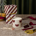 Burgundy Bow Candle - Spiced Clementine