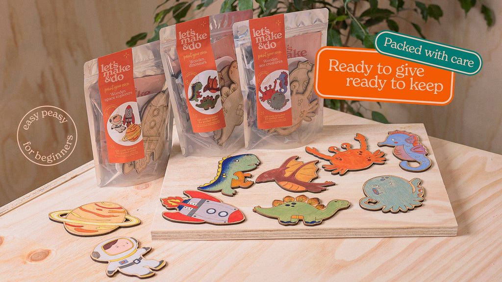 Paint Your Own Wooden Space Explorers Kit